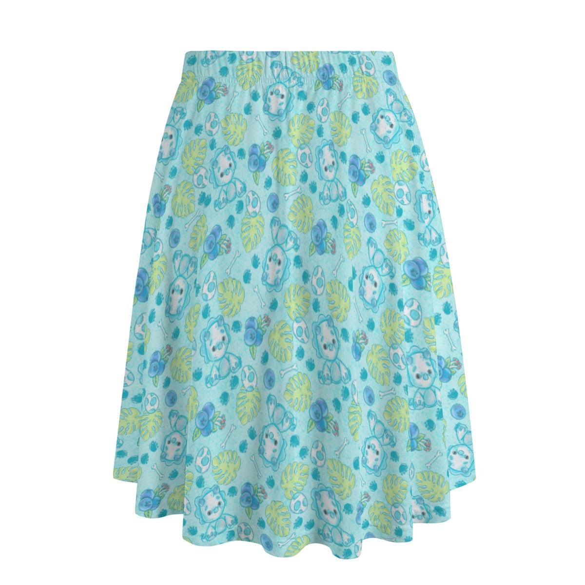 Fruitimals - Blueberry Dinosaurs - Women's Pocket Midi Skirt