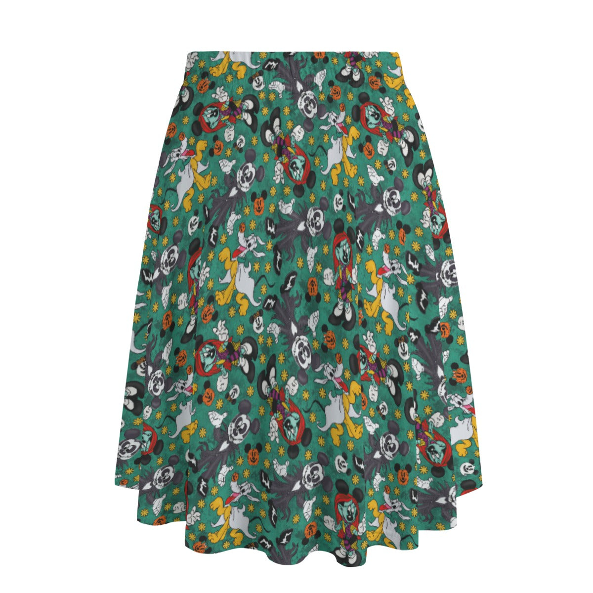 Beloved Couple as Spooky Pair - Women's Pocket Midi Skirt