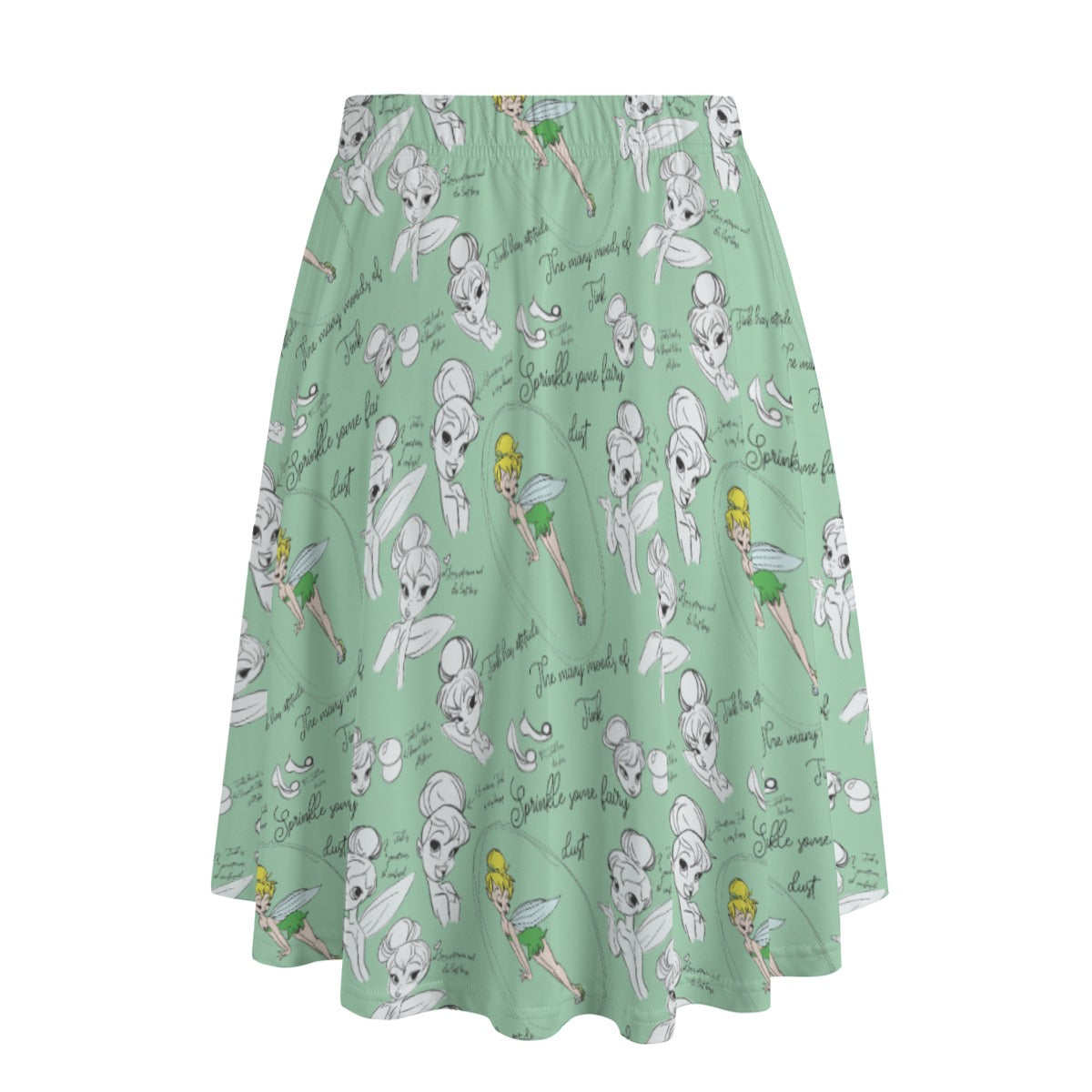 Drawing Pixie Fairy - Women’s Pocket Midi Skirt
