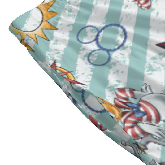 Sailor Duo on Deck - Women's Pocket Midi Skirt