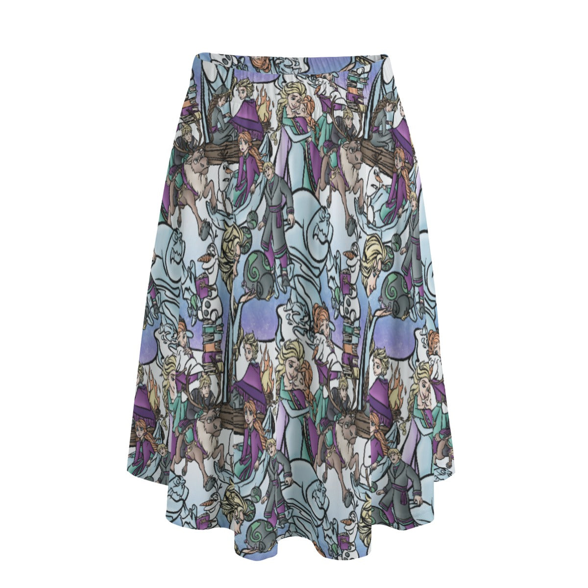 Enchanted Winter Journey - Women's Pocket Midi Skirt