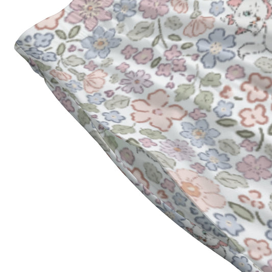 Springtime Kitten Garden Elegance - Women's Pocket Midi Skirt