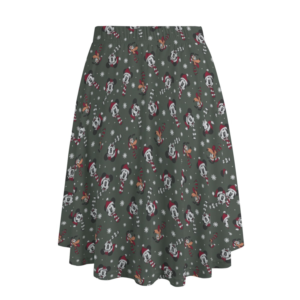 Vintage Holiday Friends - Women's Pocket Midi Skirt