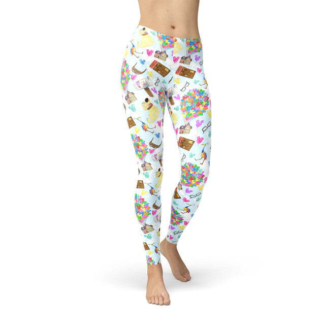 Winter Leggings - S - Pixar UP Icons - READY TO SHIP