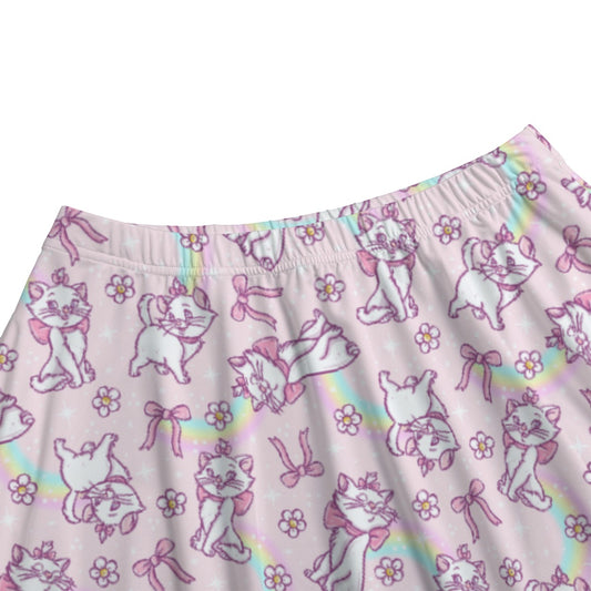 Rainbow Bow Kitty - Women's Pocket Midi Skirt
