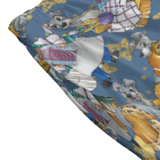 Puppy Love Sketch - Women's Pocket Midi Skirt