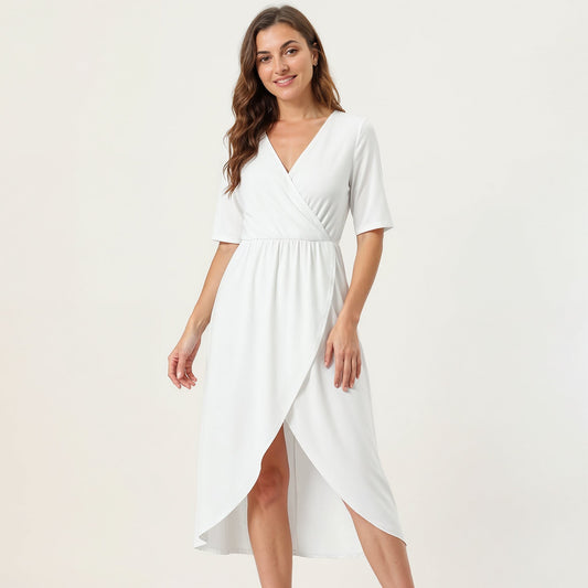 Pick Any Print from our Shop - Women’s V-Neck Wrap Midi Dress