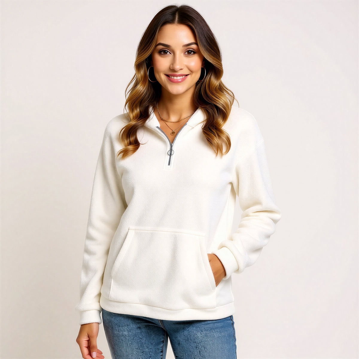 Pick Any Print from our Shop - Women's Borg Fleece Hoodie