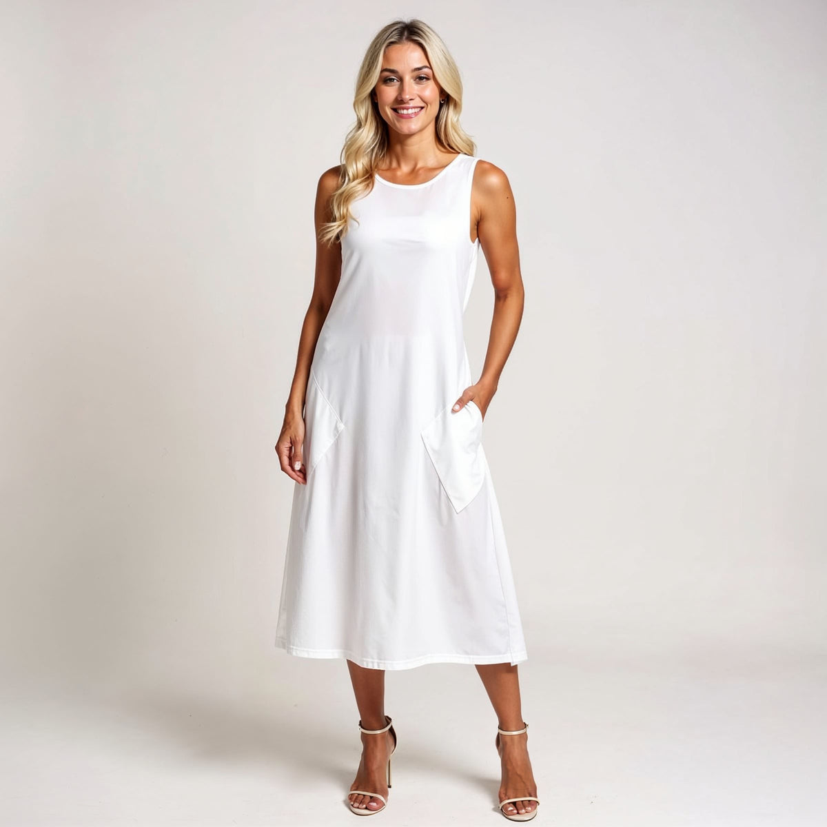 Pick Any Print from our Shop - Women’s Diagonal Pocket Midi Dress