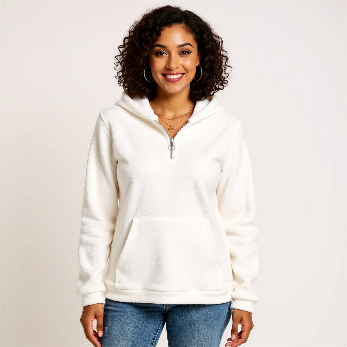 Pick Any Print from our Shop - Women's Borg Fleece Hoodie