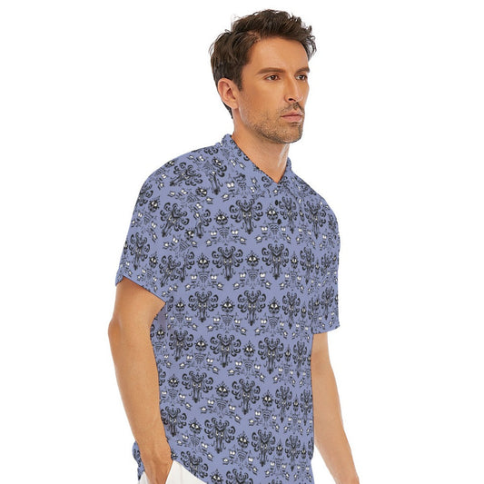 Spooky Mansion Wallpaper - Men's Polo Shirt