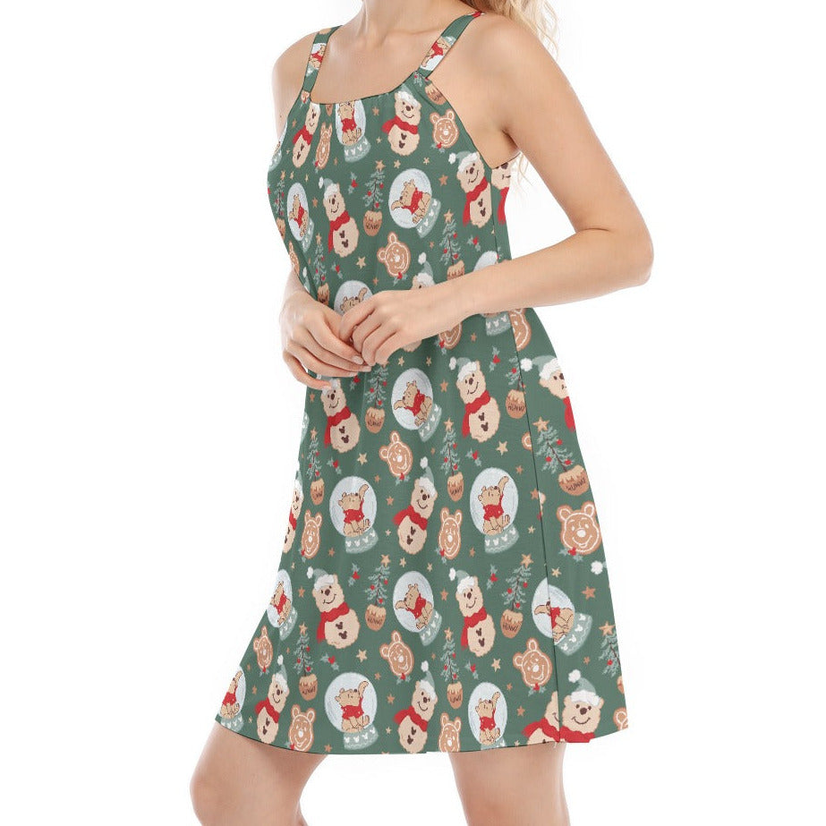 Bear's Honey Snowglobes - Women’s Adjustable Sundress