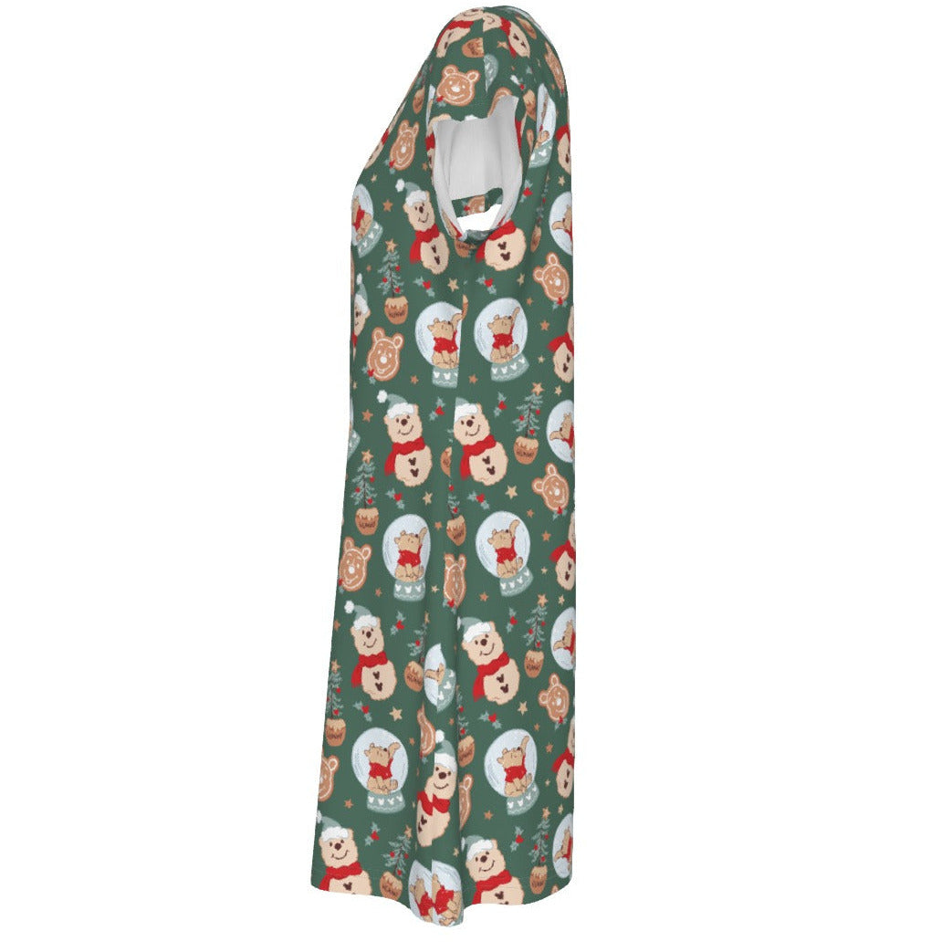 Bear's Honey Snowglobes - Women's T-Shirt Dress