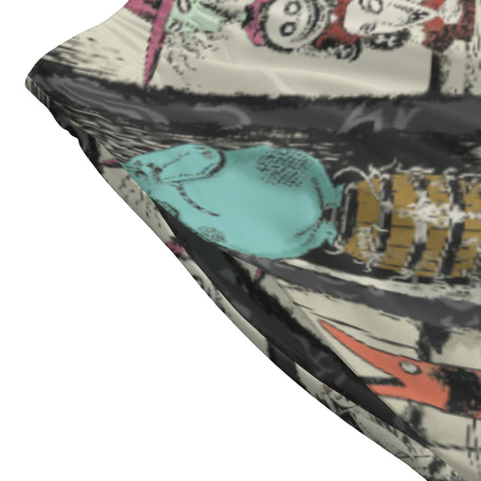 Stretching Haunted Nightmare - Women's Pocket Midi Skirt