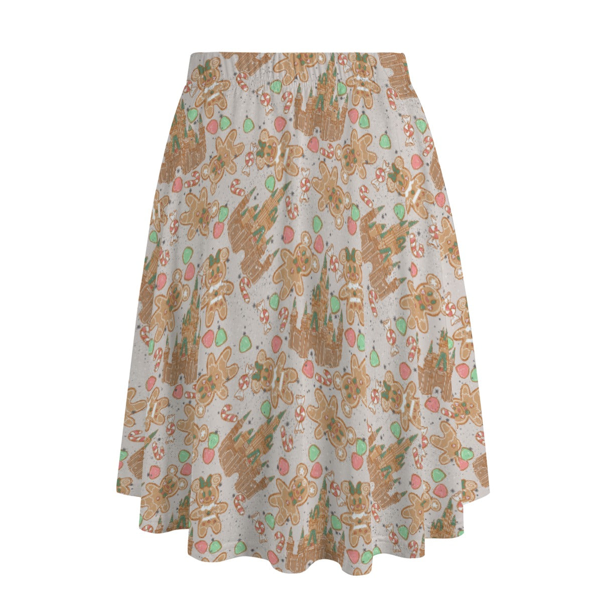 Festive Gingerbread Treats - Women's Pocket Midi Skirt