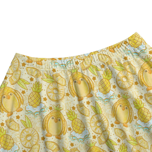 Fruitimals - Pineapple Penguins - Women's Pocket Midi Skirt