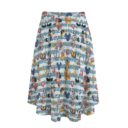 Cruise Crew on Deck - Women's Pocket Midi Skirt