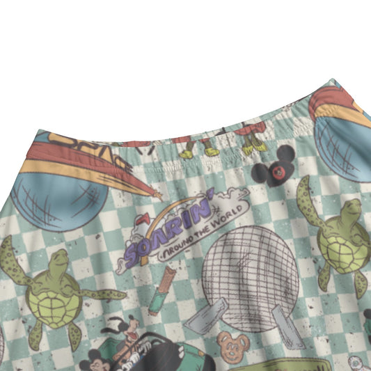 Hand Drawn EC - Women's Pocket Midi Skirt