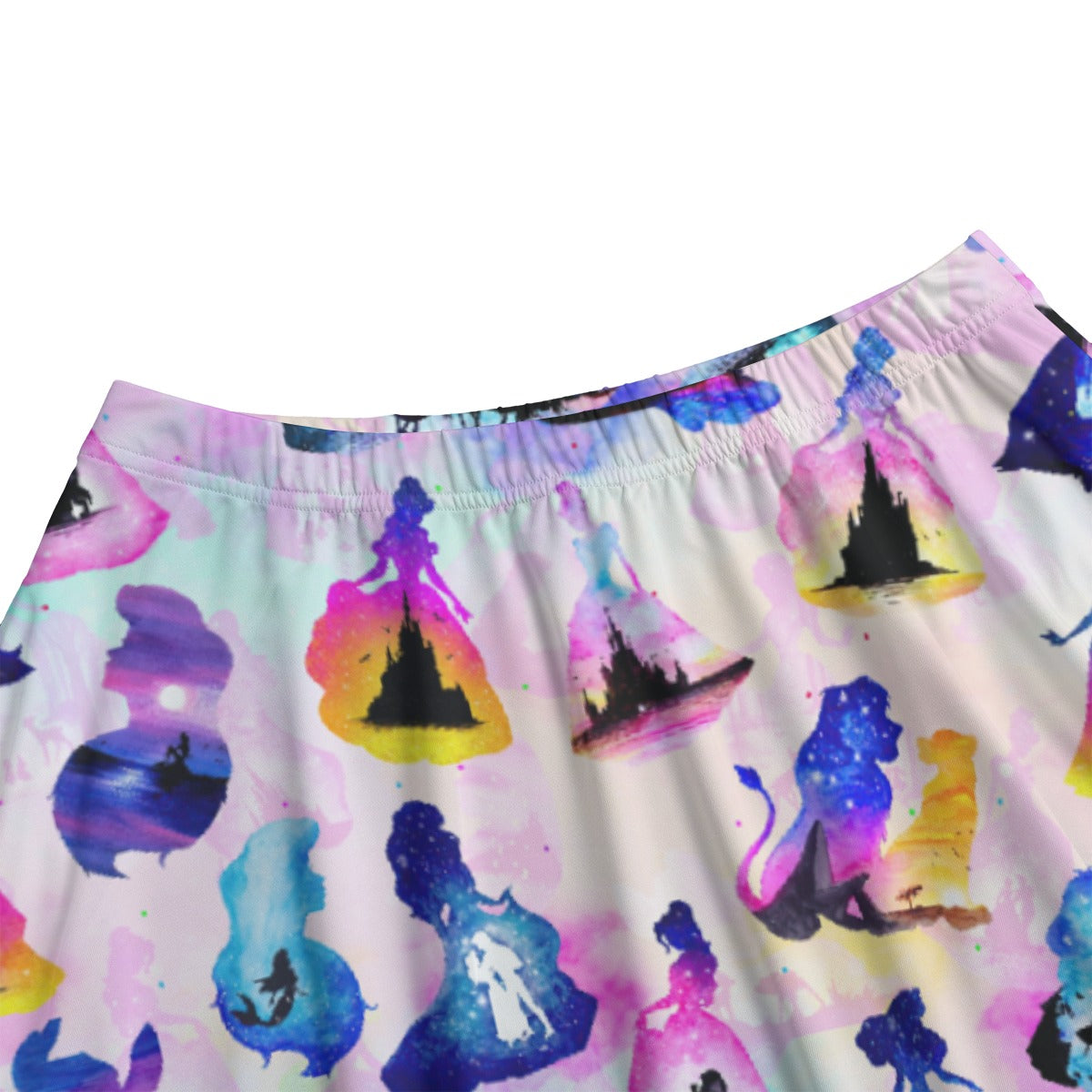 Princess And Classic Animation Silhouettes - Women's Pocket Midi Skirt