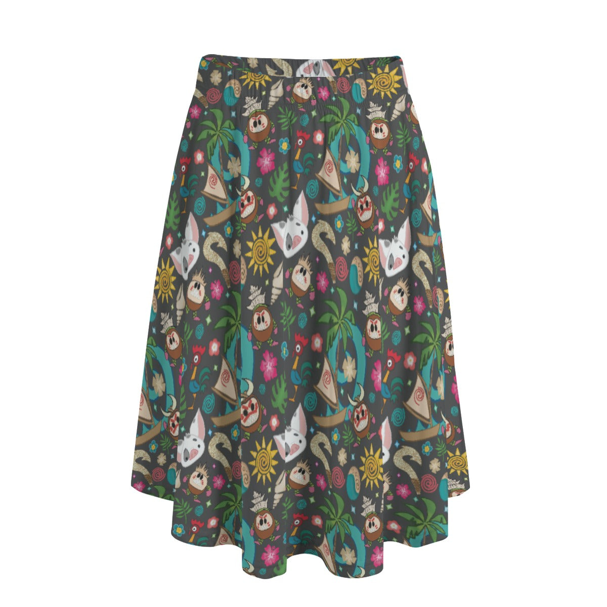 Polynesian Princess Icons - Women's Pocket Midi Skirt