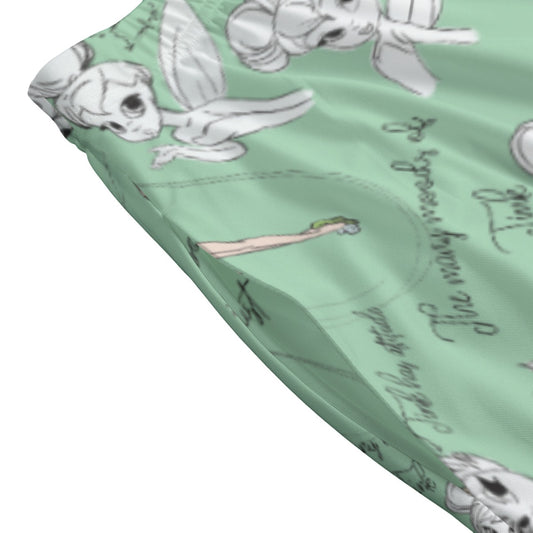 Drawing Pixie Fairy - Women’s Pocket Midi Skirt