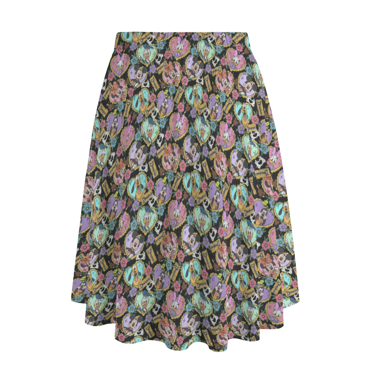 Tattoo Hearts Classic Crew - Women's Pocket Midi Skirt