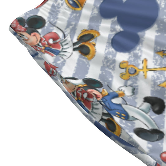 Captain and First Mate at Sea - Women's Pocket Midi Skirt