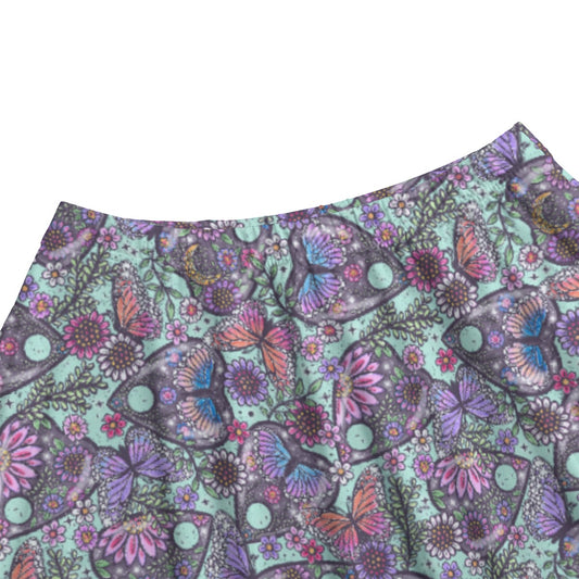Butterfly Planchettes - Women's Pocket Midi Skirt
