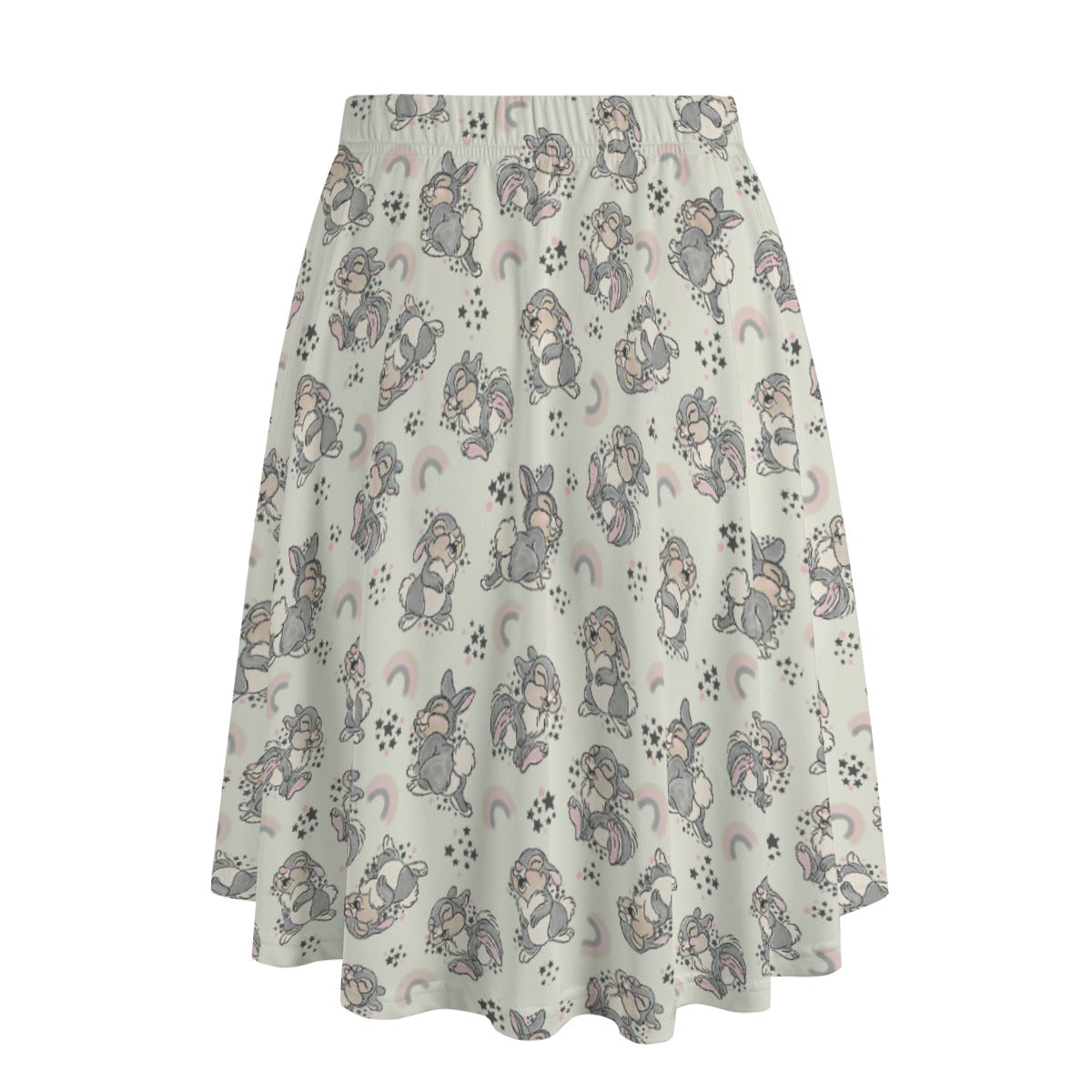 Bouncy Bunny Bliss - Women's Pocket Midi Skirt