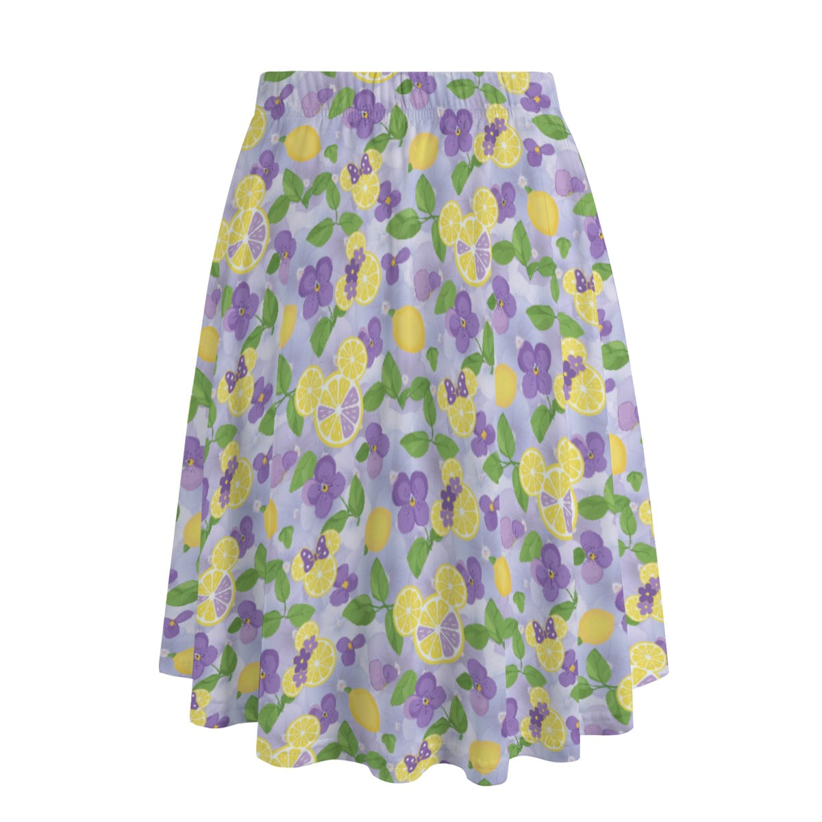 Vivacious Violet Lemonade - Women's Pocket Midi Skirt