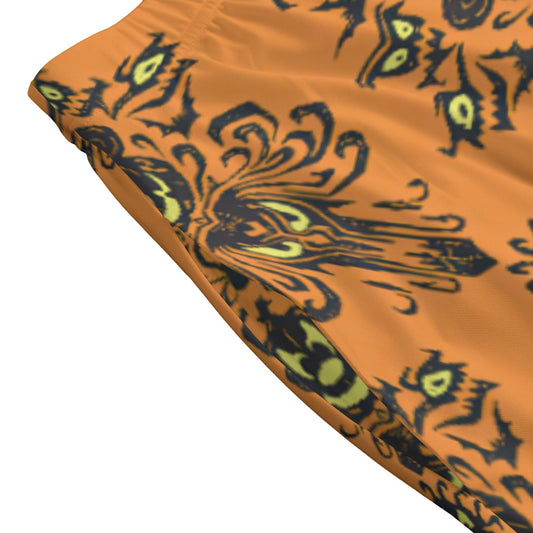 Haunted Halloween Mansion Wallpaper - Women's Pocket Midi Skirt
