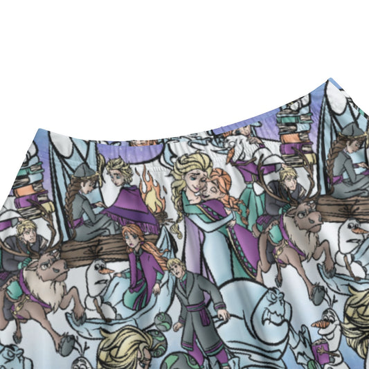 Enchanted Winter Journey - Women's Pocket Midi Skirt