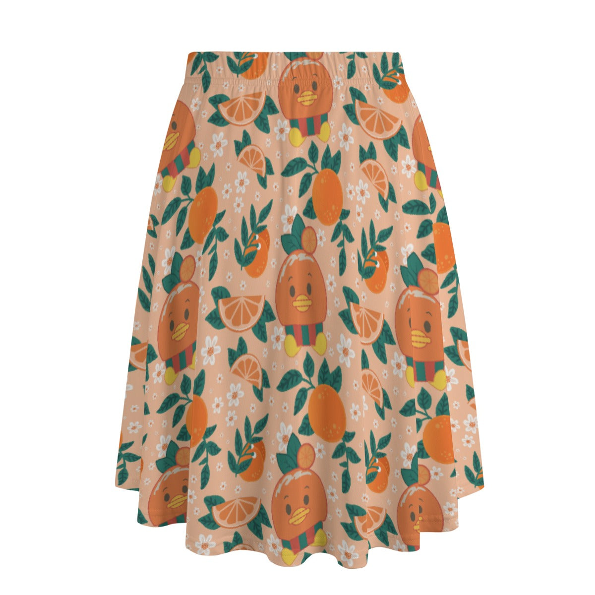 Juicy Citrus Friend - Women's Pocket Midi Skirt
