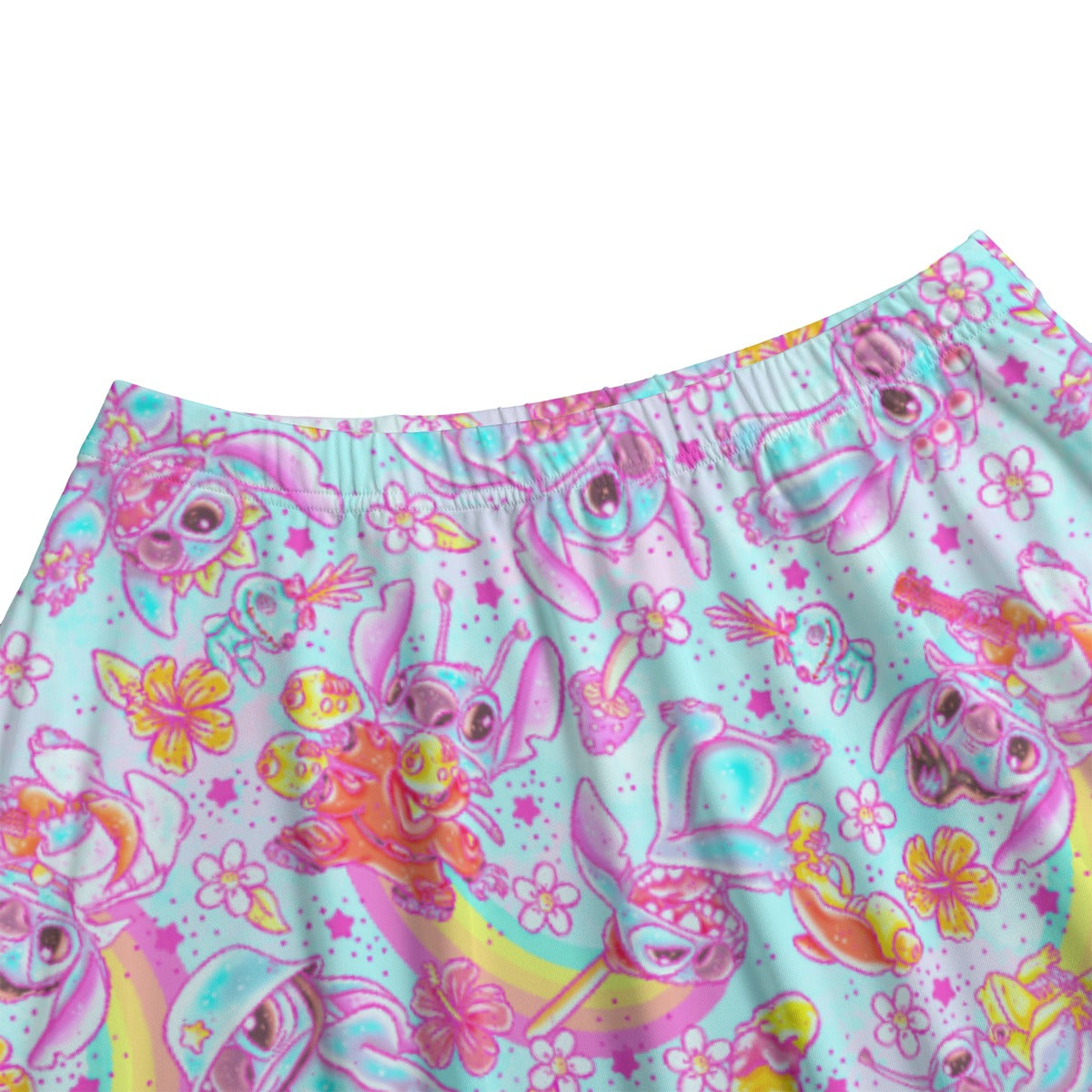 Neon Rainbow Mischief - Women's Pocket Midi Skirt