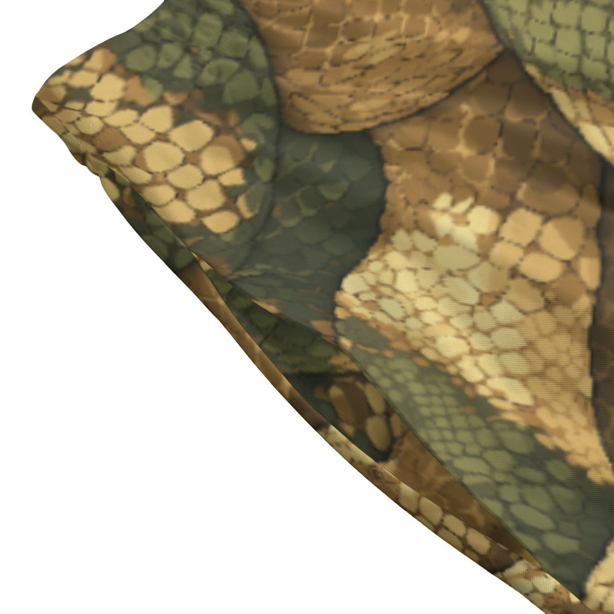 Animal Print - Snake - Women's Pocket Midi Skirt