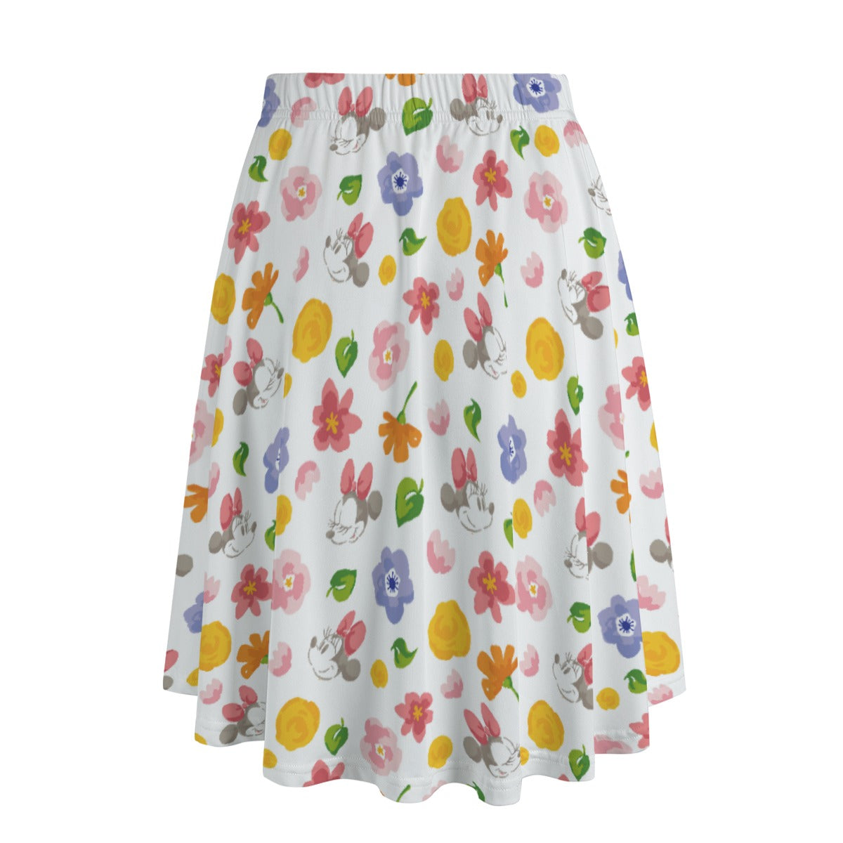 Floral Friends Springtime - Women's Pocket Midi Skirt