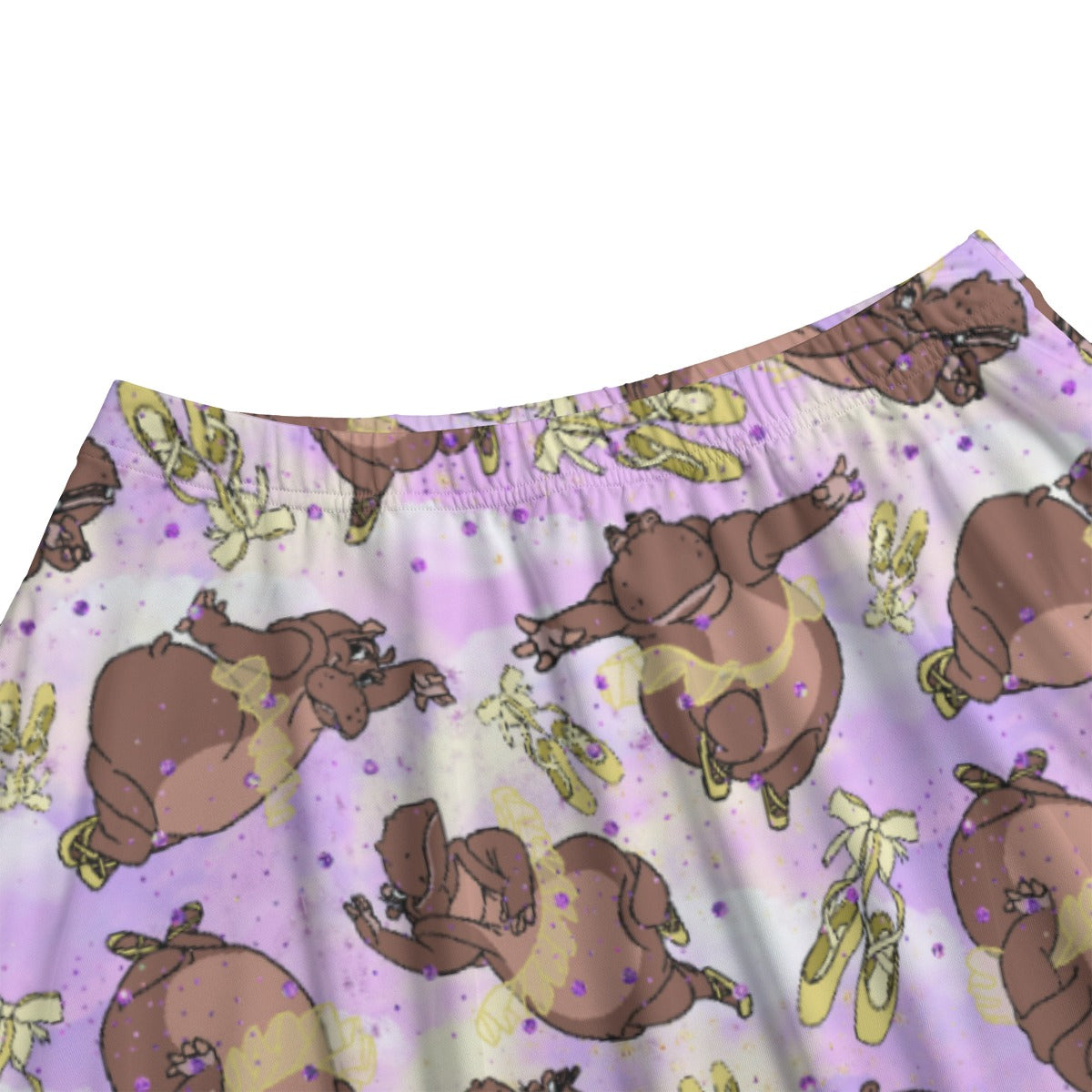 Ballerina Hippos - Women's Pocket Midi Skirt