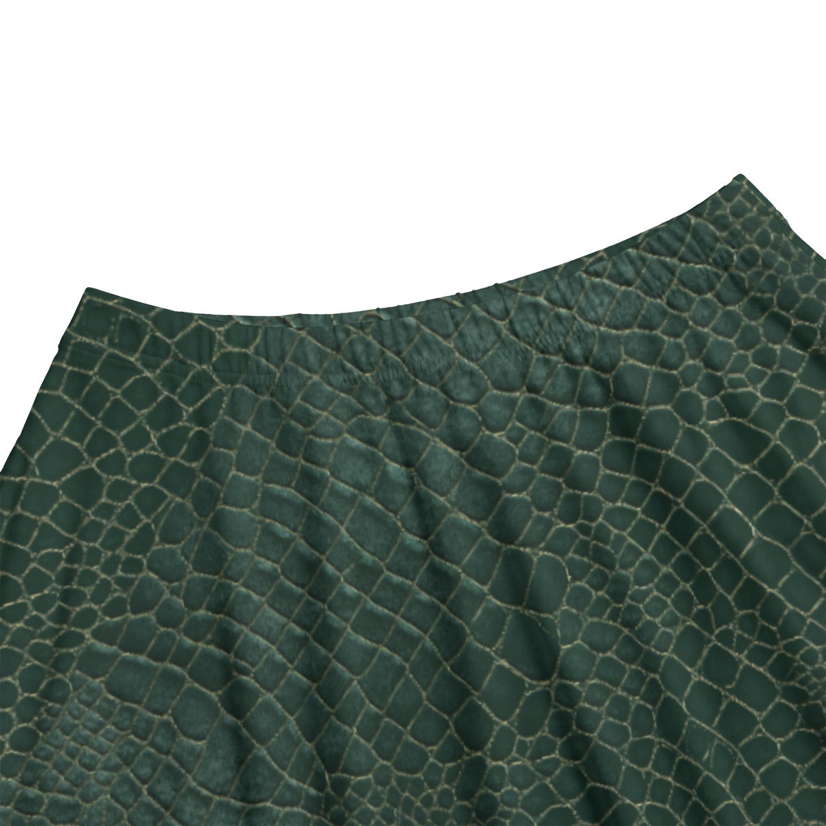 Animal Print - Alligator - Women's Pocket Midi Skirt