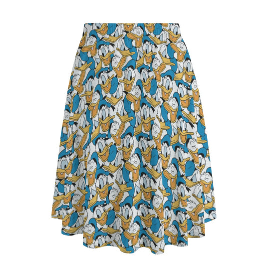 Many Faces of Feisty Duck - Women's Pocket Midi Skirt
