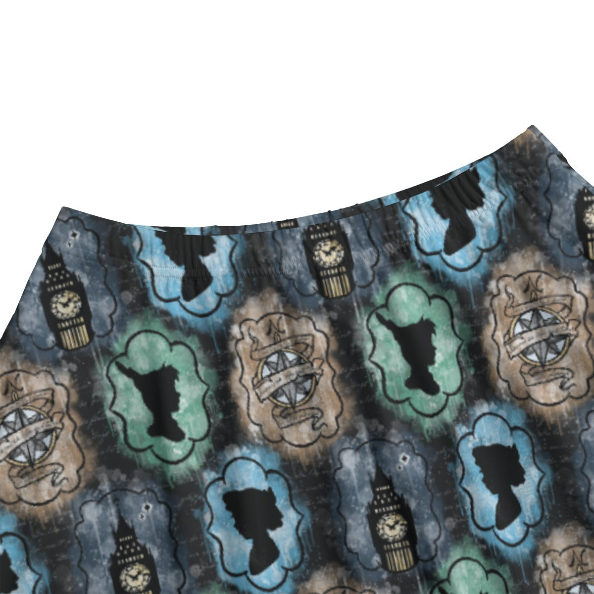Starry Flight Silhouettes - Women's Pocket Midi Skirt
