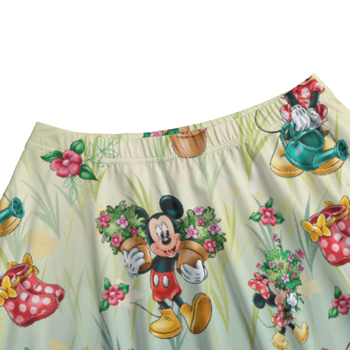Garden Mouse Helpers at Work - Women's Pocket Midi Skirt