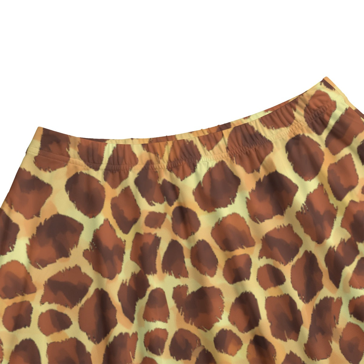 Animal Print - Giraffe - Women's Pocket Midi Skirt
