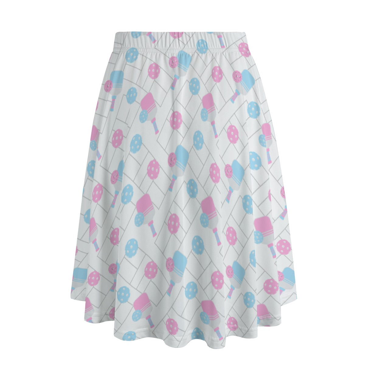 Pickleball Court Spin - Women's Pocket Midi Skirt