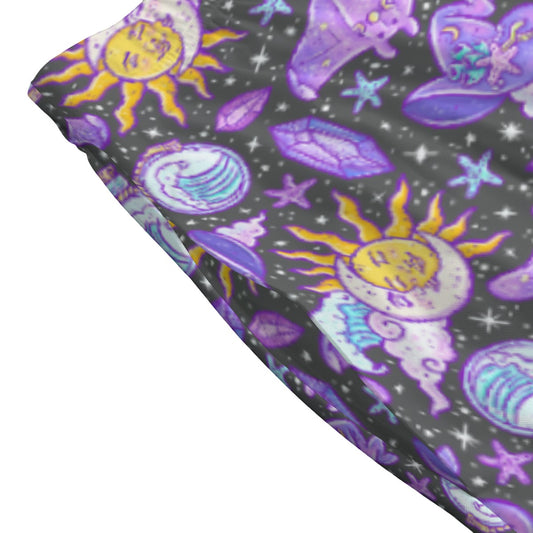 Mystical Manta Rays - Women's Pocket Midi Skirt