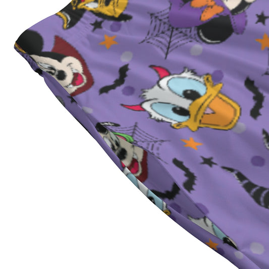 Halloween Friends in Costume - Women's Pocket Midi Skirt