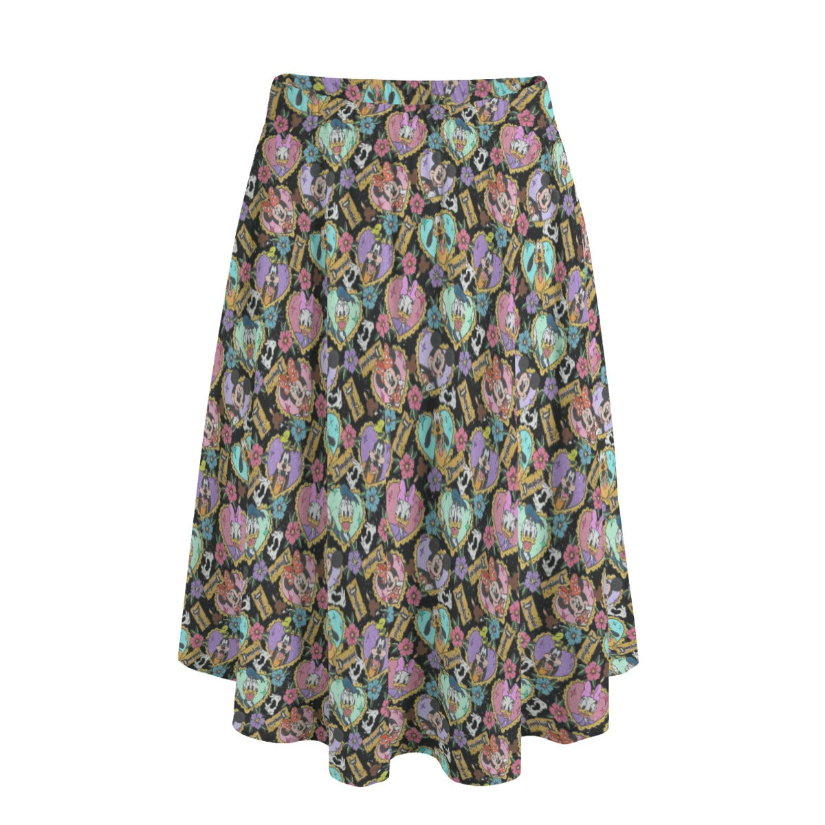 Tattoo Hearts Classic Crew - Women's Pocket Midi Skirt