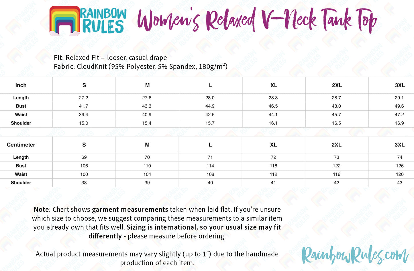 Pick Any Print from our Shop - Women's Relaxed V-Neck Tank Top