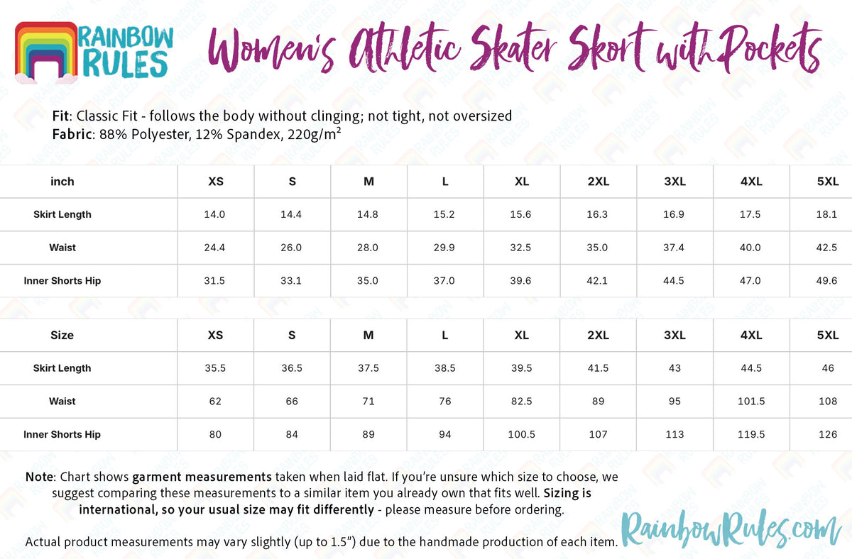 Tiny Boo Crew - Women’s Athletic Skater Skort with Pockets