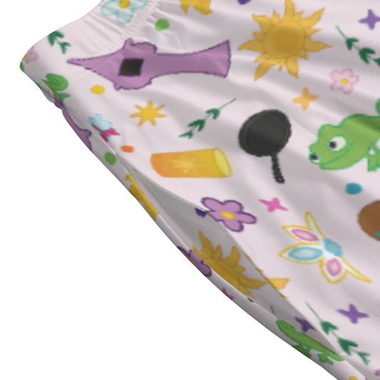 Long Hair Princess Icons - Women's Pocket Midi Skirt