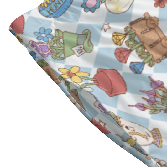 Flourishing Fairytale Pots - Women's Pocket Midi Skirt